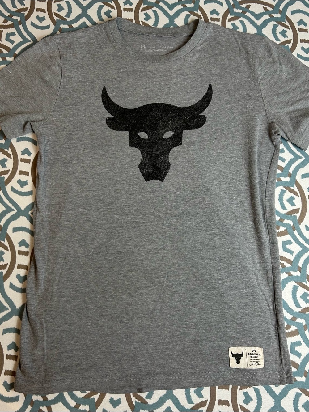 Under Armour youth boys Project Rock Bull Head T-Shirt